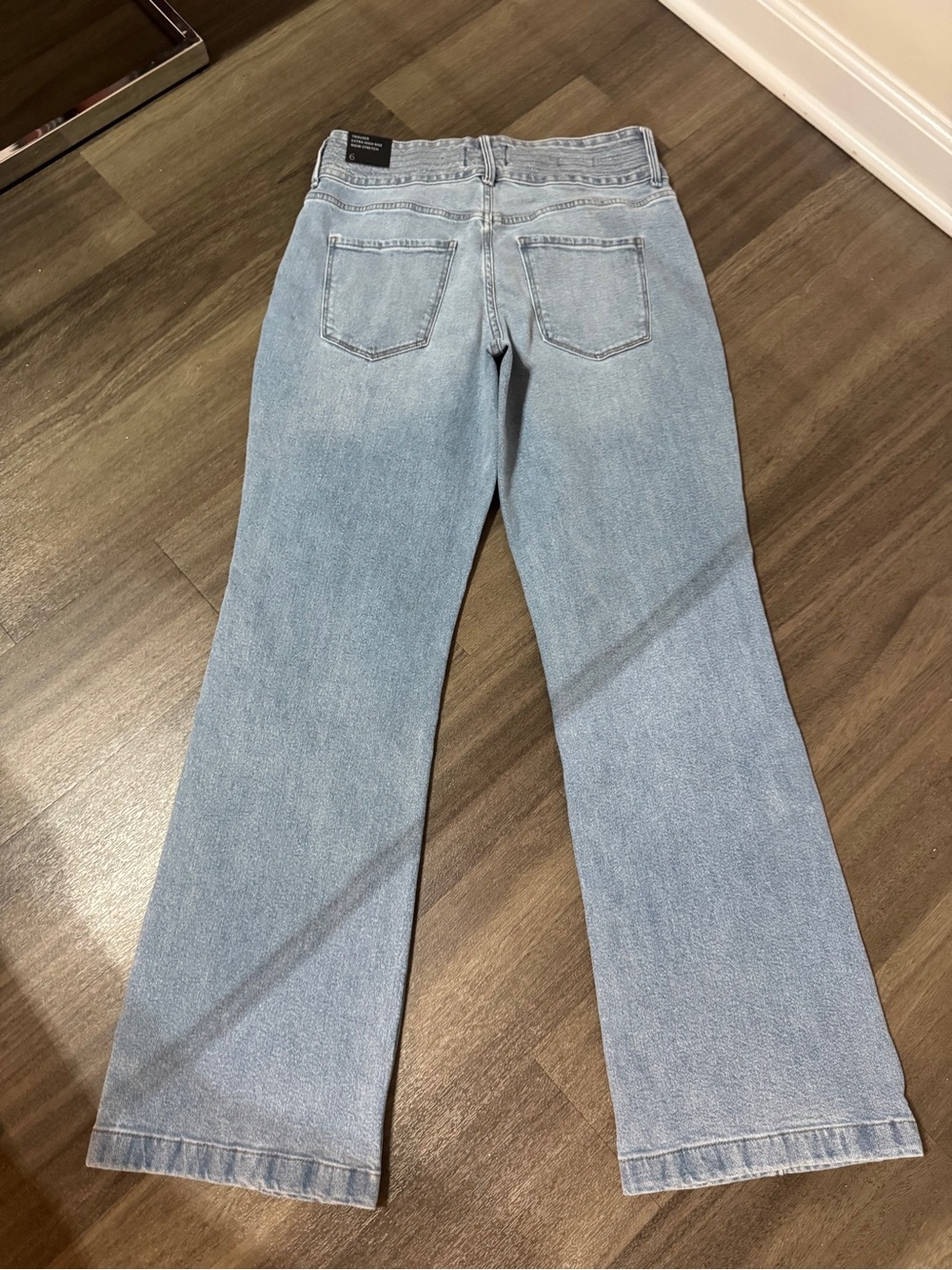 White House Black Market Light Blue Flare Jeans - Picture 4 of 16